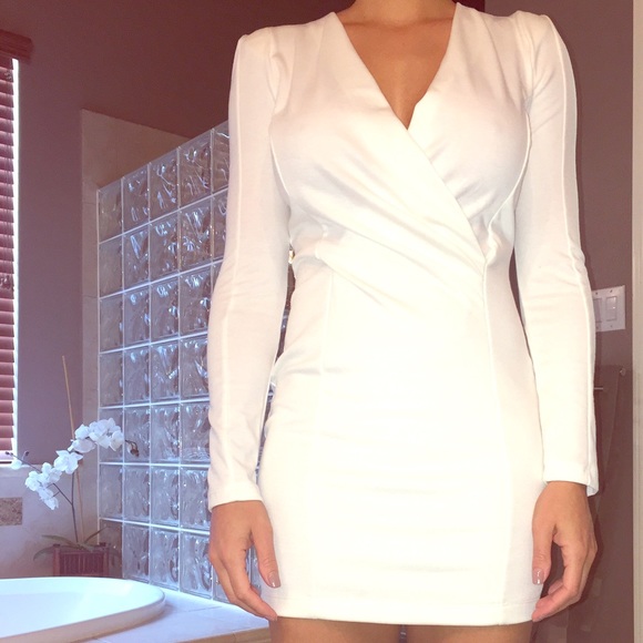 Lulu's White Mini Dress - Bodycon like fit