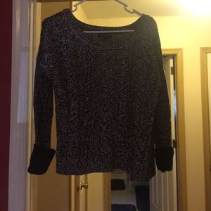 Black and white sweater