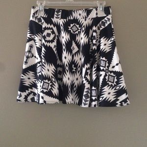 Aztec high waisted skirt