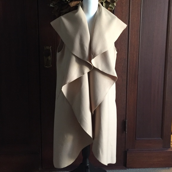 Jackets & Blazers - Super sought after sleeveless waterfall coat