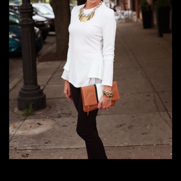 Ivory Ruffle Top - Picture 2 of 3