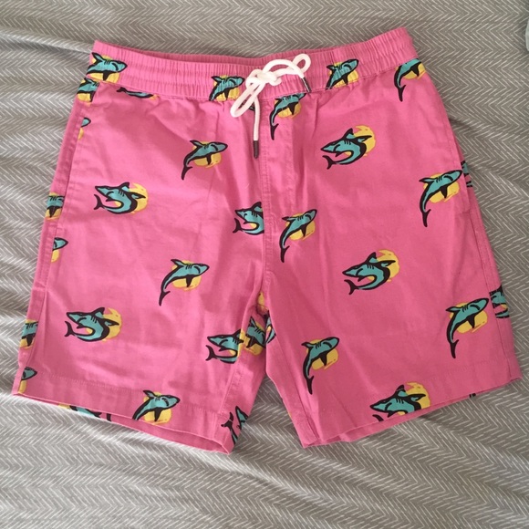 Pink shark shorts
