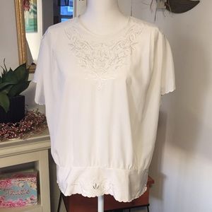 Dress white blouse