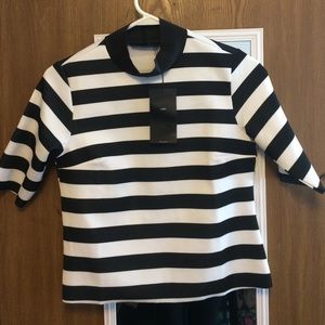 Black and white striped shirt