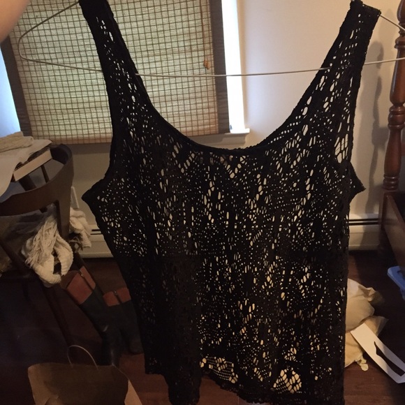 PACSUN Sheer shimmery tank top - Picture 1 of 2