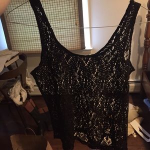 PACSUN Sheer shimmery tank top