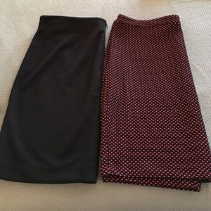Lot of two loft skirts