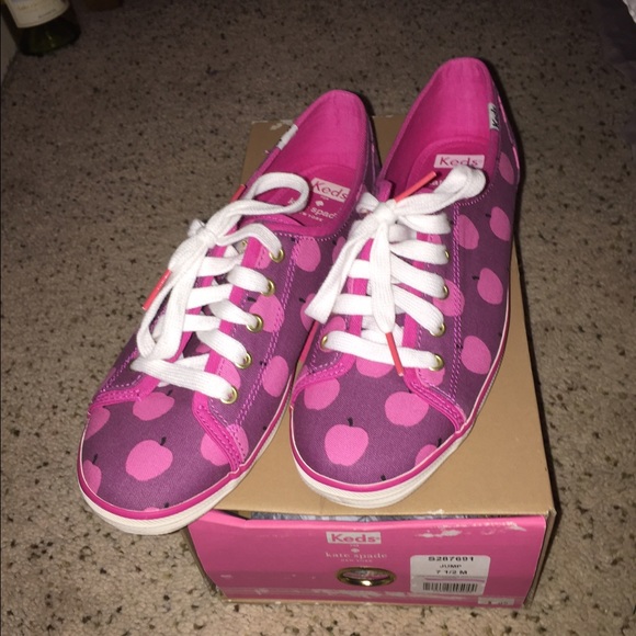 Kate Spade Apple Keds size 8 EUC - Picture 2 of 4