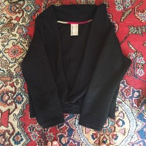 Black ribbed jacket from Anthropologie