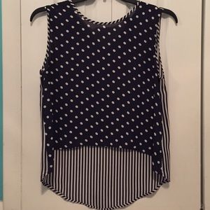 Polka dotted / stripped tang top