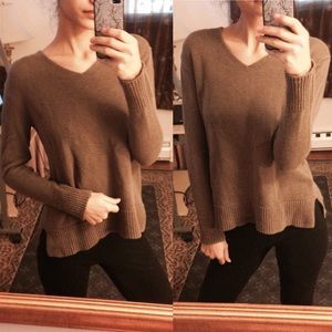 Brown knitted sweater