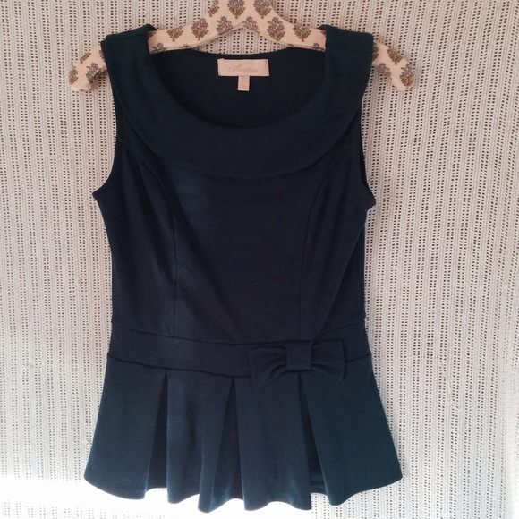 Tops - Boutique Peplum Bow Top
