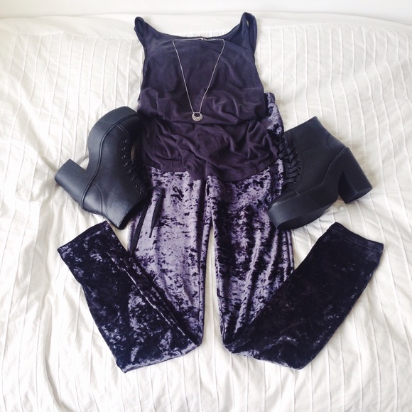 COTTON CANDY Crushed Velvet Leggings