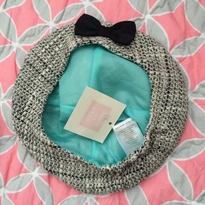 Janie and Jack tweed bow toddler hat - NEW