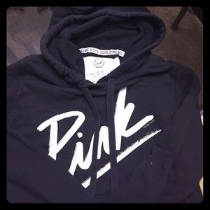 PINK hoodie with front and back design