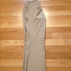 Beige with white pin strip dress pants