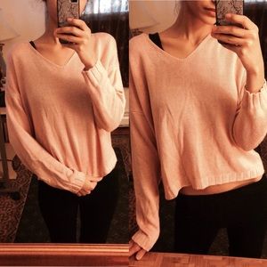 Peach knitted sweater