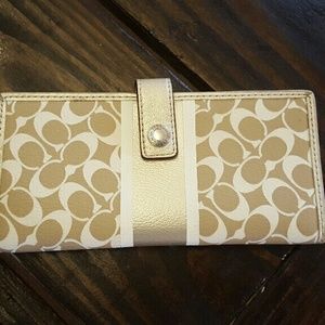 Gold Coach Wallet
