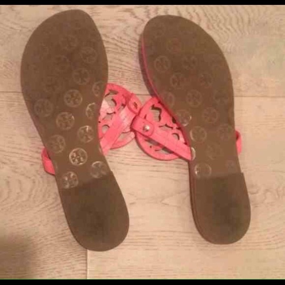SOLD Tory Burch Miller Sandals (Hot Pink) - Picture 2 of 2