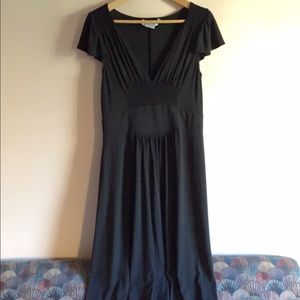 Maggy London Black Stretch V-neck Dress