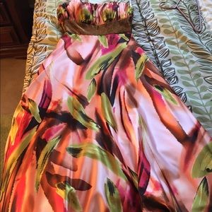 Tiffany Designs floral prom dress