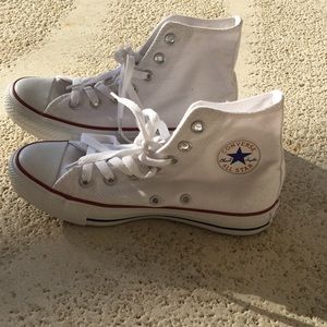 White high top Converse All-Star