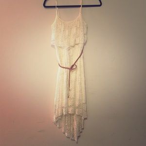 Never worn lily rose lace dress high-low skirt