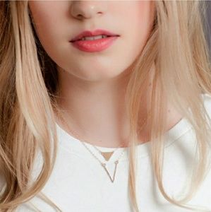 *LAST ONE Gold Triangle Necklace