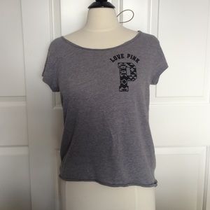 PINK Gray Tee Shirt