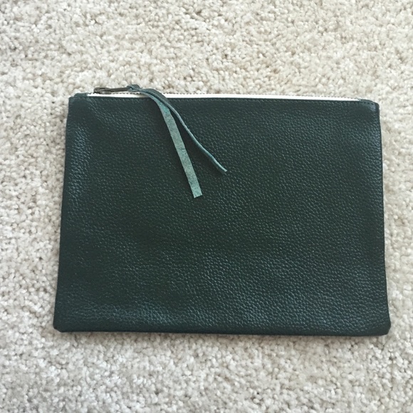 West Elm leather zipper case