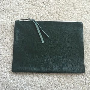 West Elm leather zipper case