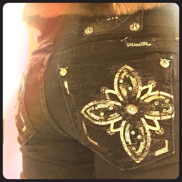Black Miss Me Jeans