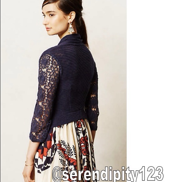 Anthropologie Fallbrook Cardigan - Navy/MED/New - Picture 3 of 4