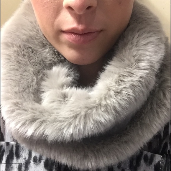 Faux Fur Funnel Scarf