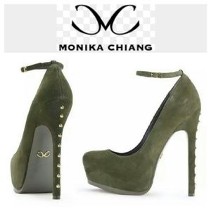 New Suede Leather Monika Chiang Pumps