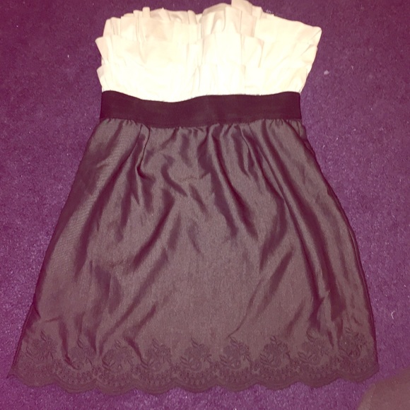 Cute color block short dress