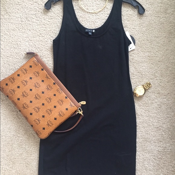 Black mini dress