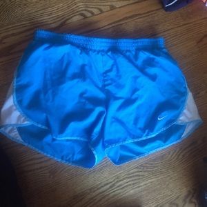 Womens Nike Light Blue FitDry Shorts