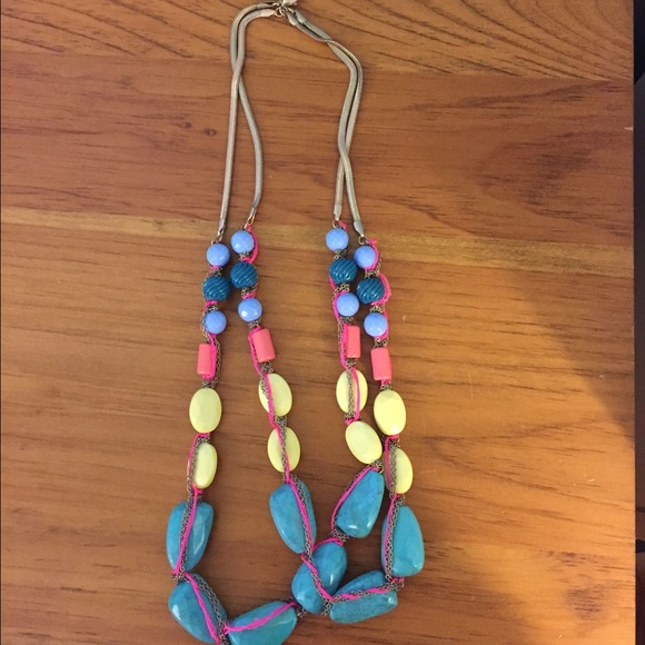 Colorful statement necklace