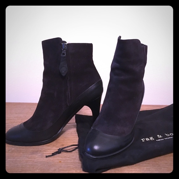 Gorgeous Rag & Bone suede and leather ankle boots - Picture 1 of 4