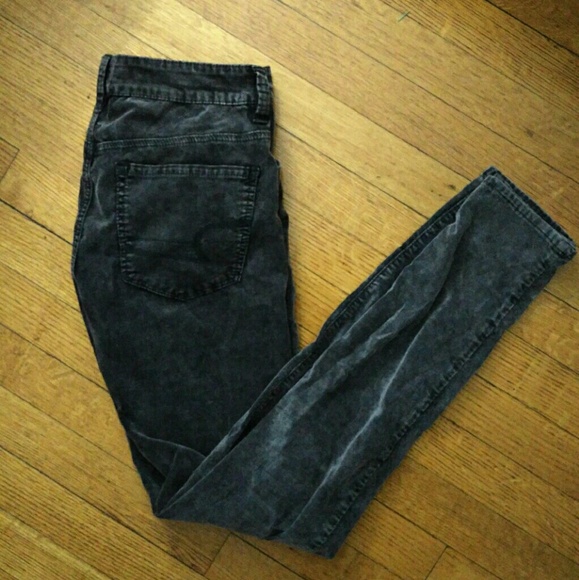 Gray corduroy pants