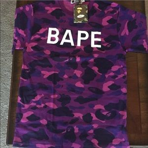 Bape Purple Camo Tee