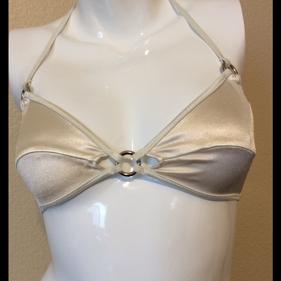 Tomas Maier sexy gold satin ring bikini - Picture 2 of 4