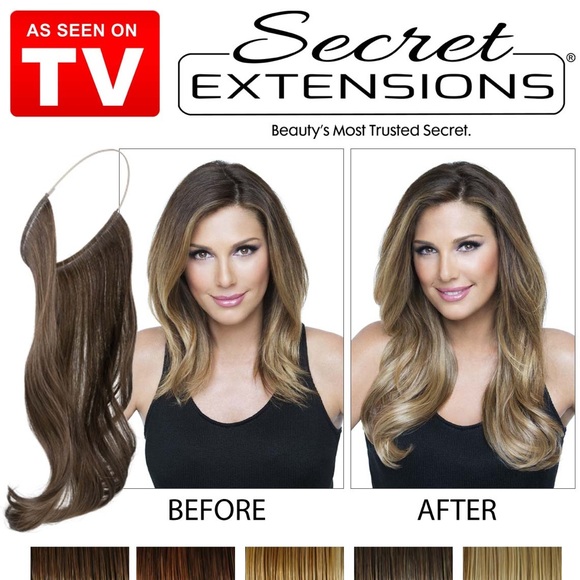 Two Dark Brown Secret Extensions