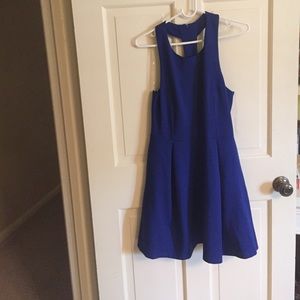 Royal blue skater dress