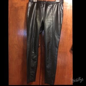 H&M faux leather pants size 10