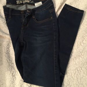 MACHINE dark wash skinny jean size 1!!