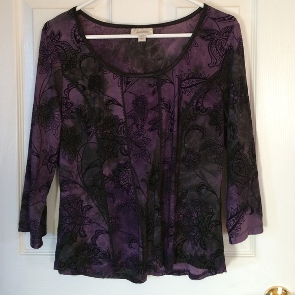 3/4 length sleeve loose corset style top