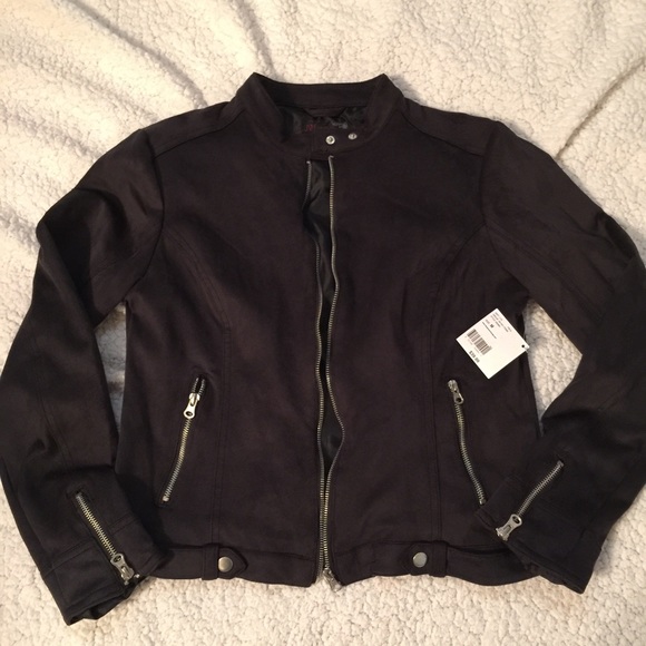 NWT Suede Leather Motto jacket size Medium!!
