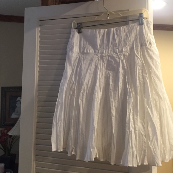 White skirt